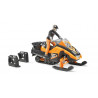 Snowmobil con conductor - escala 1:16
