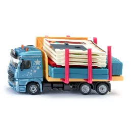 Camion con casa prefabricada