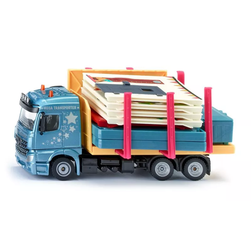 Camion con casa prefabricada