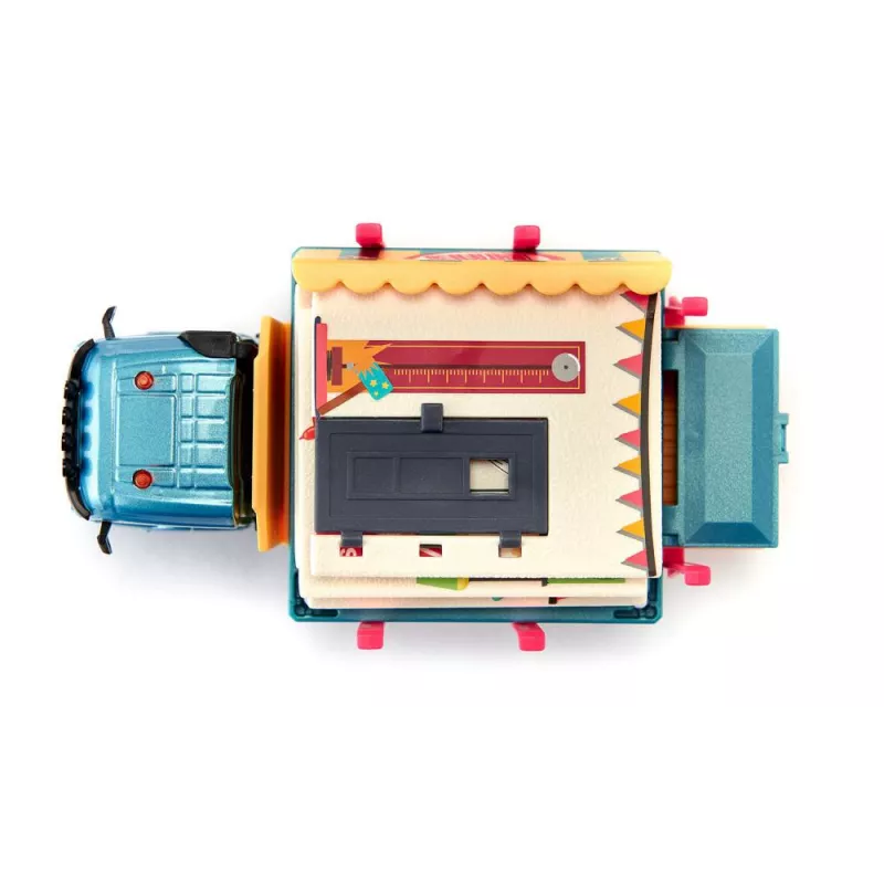 Camion con casa prefabricada