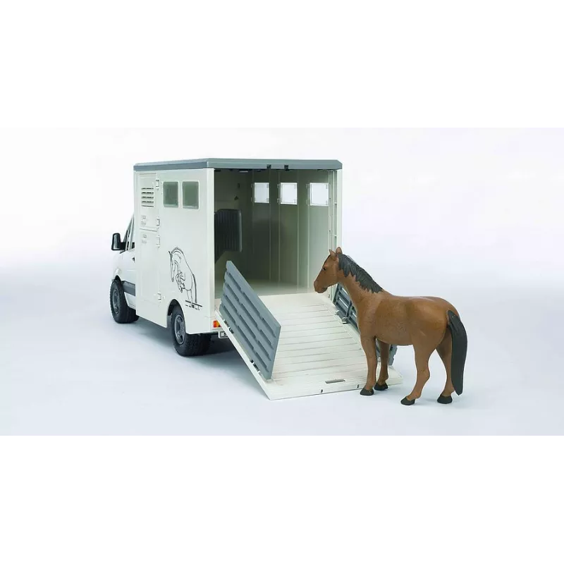 Coche MB para transporte caballo incluye un caballo - Escala 1:16