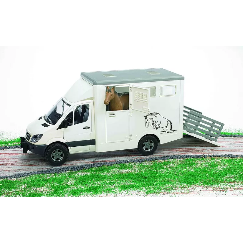 Coche MB para transporte caballo incluye un caballo - Escala 1:16