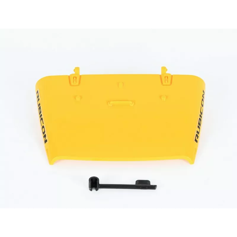 Capó y soporte de Jeep amarillo