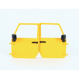 Puerta del conductor y del pasajero Jeep amarillo