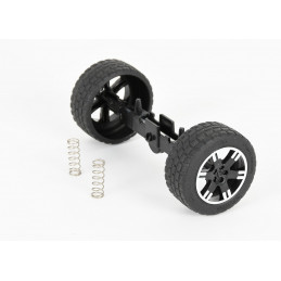 Jeep eje trasero, llanta negra