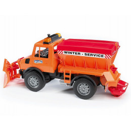 Camion Unimog MB con quitanieves - escala 1:16