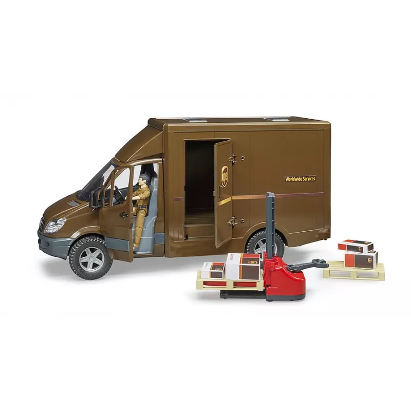 MB Sprinter UPS con repartidor y carretilla