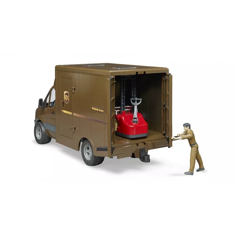 MB Sprinter UPS con repartidor y carretilla