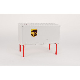 Contenedor de plataforma intercambiable para UPS