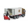 Scania R-Serie UPS Logistik- LKW con carretilla elevadora