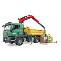 MAN TGS LKW recogida selectiva con 3 containers