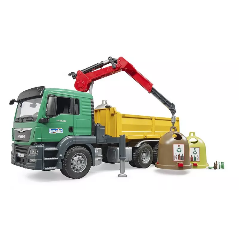 MAN TGS LKW recogida selectiva con 3 containers