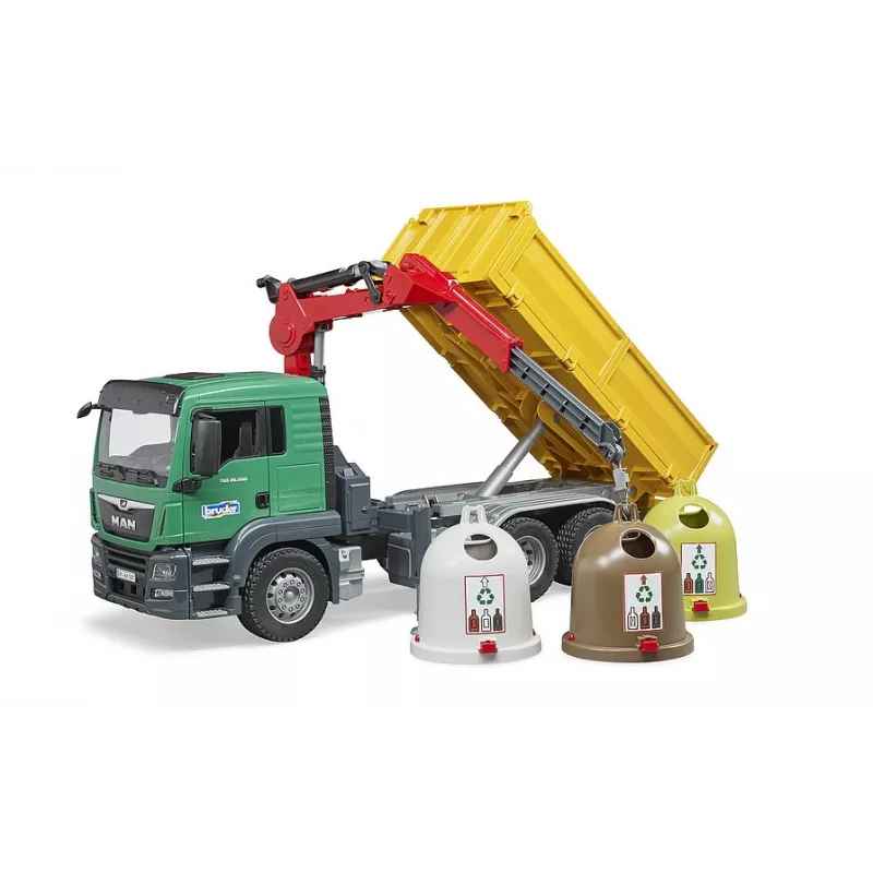 MAN TGS LKW recogida selectiva con 3 containers