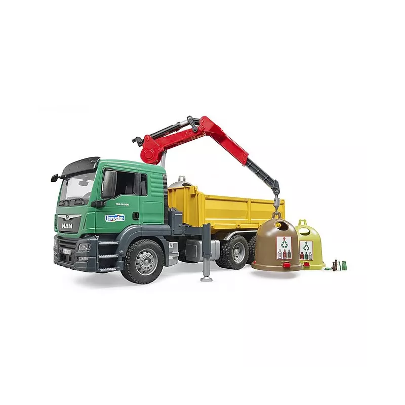 MAN TGS LKW recogida selectiva con 3 containers