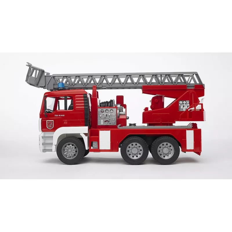 Camion Bomberos MAN con escalera y luz sonido - escala 1:16