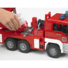 Camion Bomberos MAN con escalera y luz sonido - escala 1:16