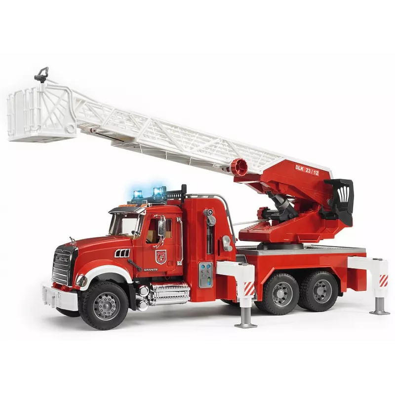 Camion Bomberos MACK con escalera y deposito de agua - escala 1:16