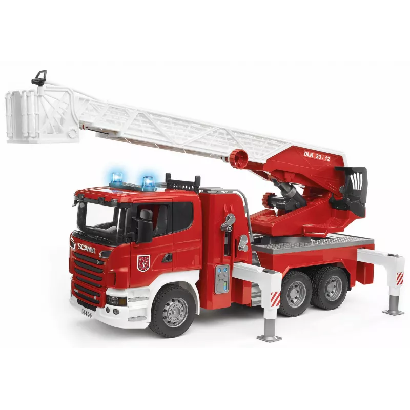 Camion Bomberos SCANIA con escalera luz y deposito agua - escala 1:16