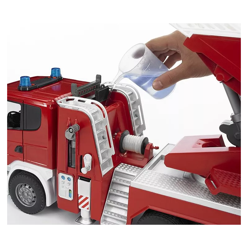 Camion Bomberos SCANIA con escalera luz y deposito agua - escala 1:16