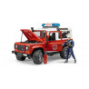 Land Rover Defender Station Wagon bomberos con muñeco