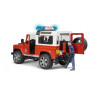 Land Rover Defender Station Wagon bomberos con muñeco