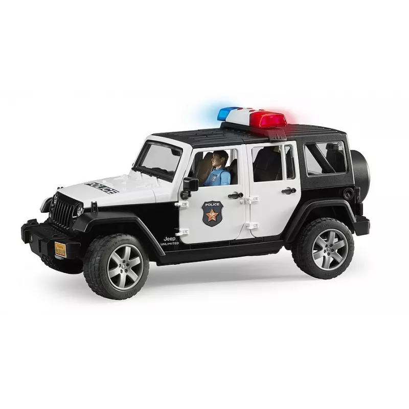 Jeep Wrangler Policia con policia y accesorios - escala 1:16