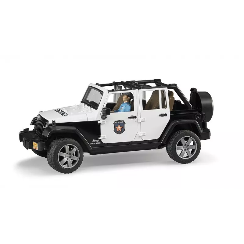 Jeep Wrangler Policia con policia y accesorios - escala 1:16