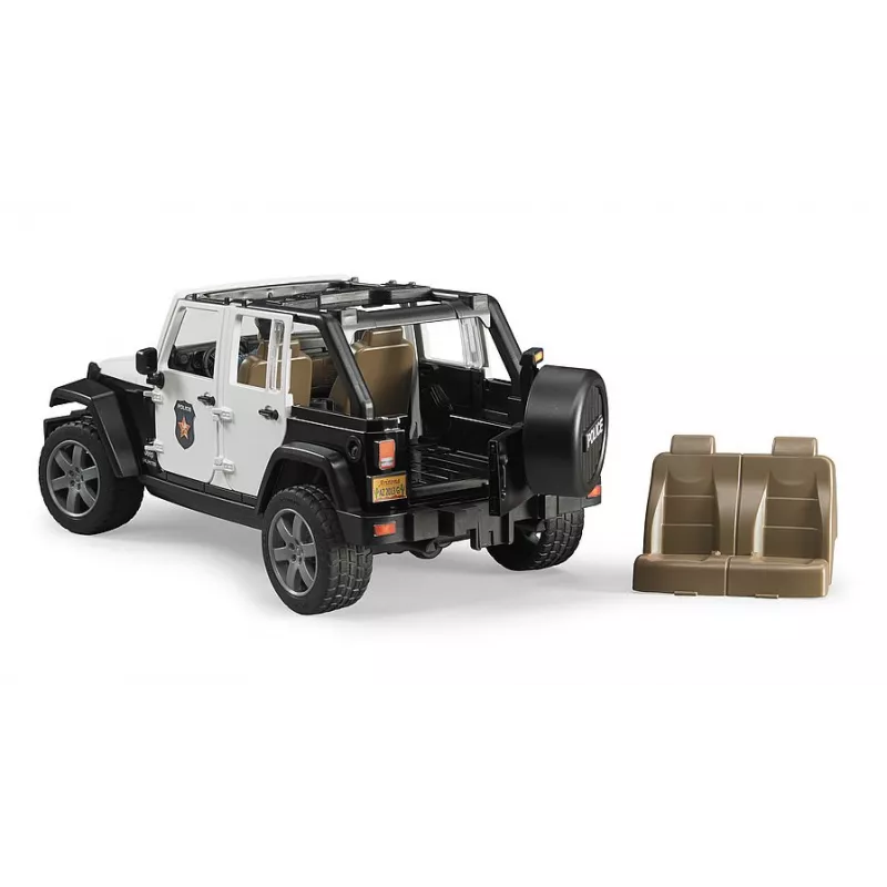 Jeep Wrangler Policia con policia y accesorios - escala 1:16