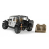 Jeep Wrangler Policia con policia y accesorios - escala 1:16