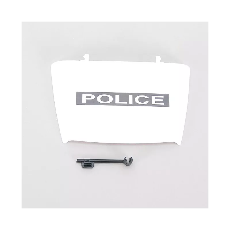 Capó de motor con soporte para vehículo policial