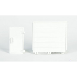 Portón trasero y puerta para remolque de caballos