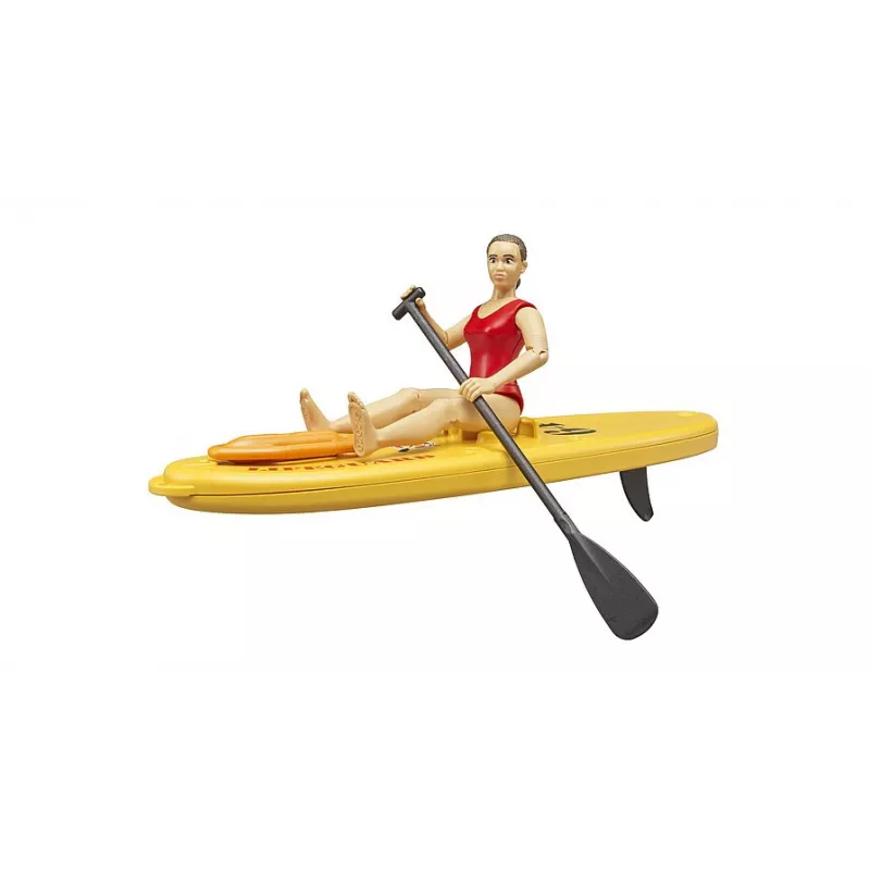 Socorrista con tabla de paddle surf