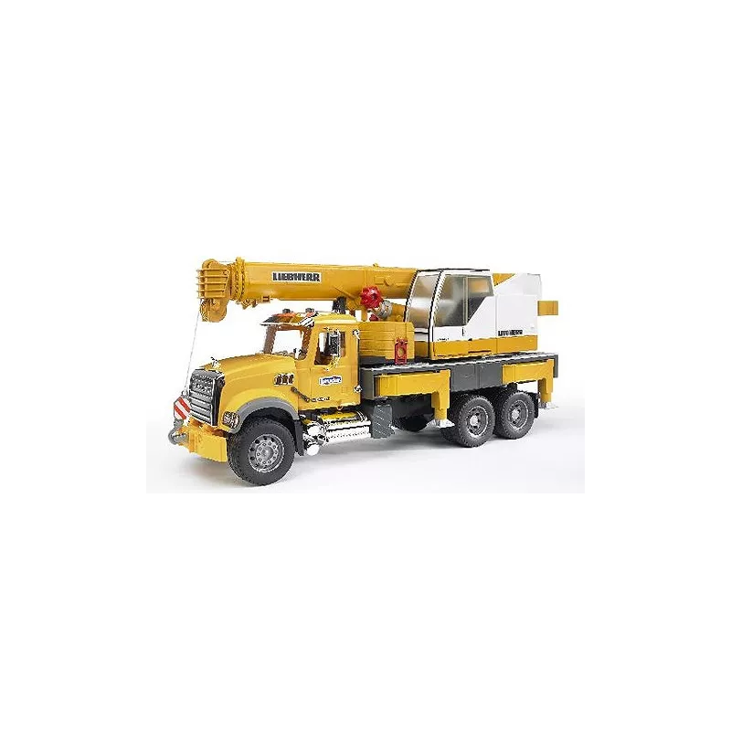 Camion Mack con grua Liebherr - Escala 1:16