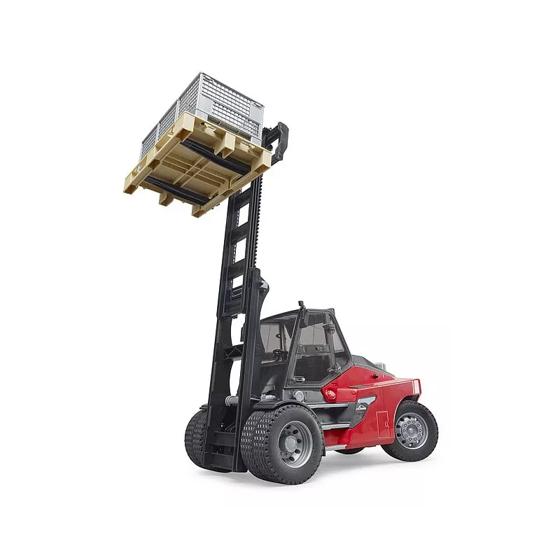 Linde HT160D palé y 3 cajas rejilla