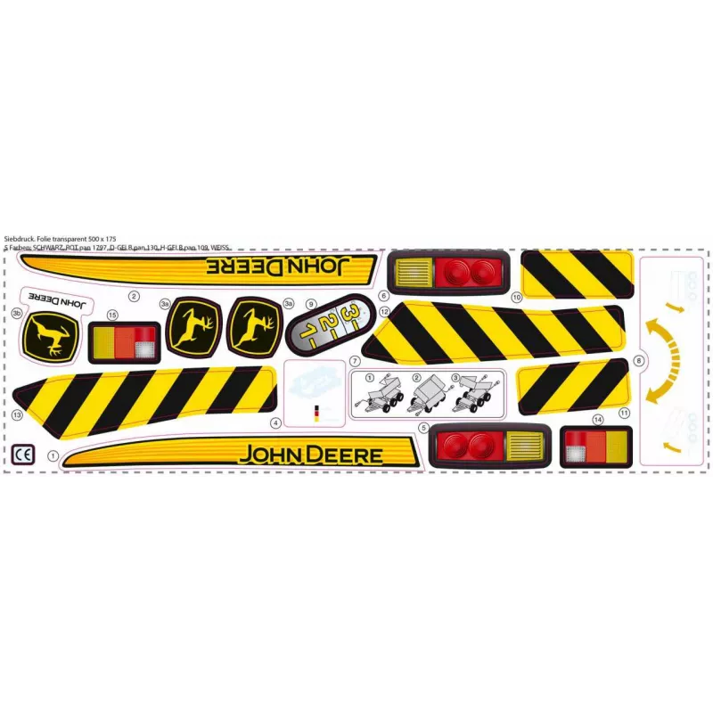 Pegatina remolque John Deere