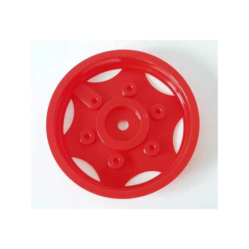 Cubierta de rueda roja