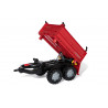 Remolque 2 ejes Rojo para tractor a pedales