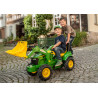 Tractor John Deere con pala ruedas neumaticas y marchas a pedales