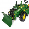 Quitanieves verde para tractor de pedales