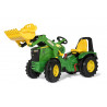 John Deere 8400R con pala freno y marcha
