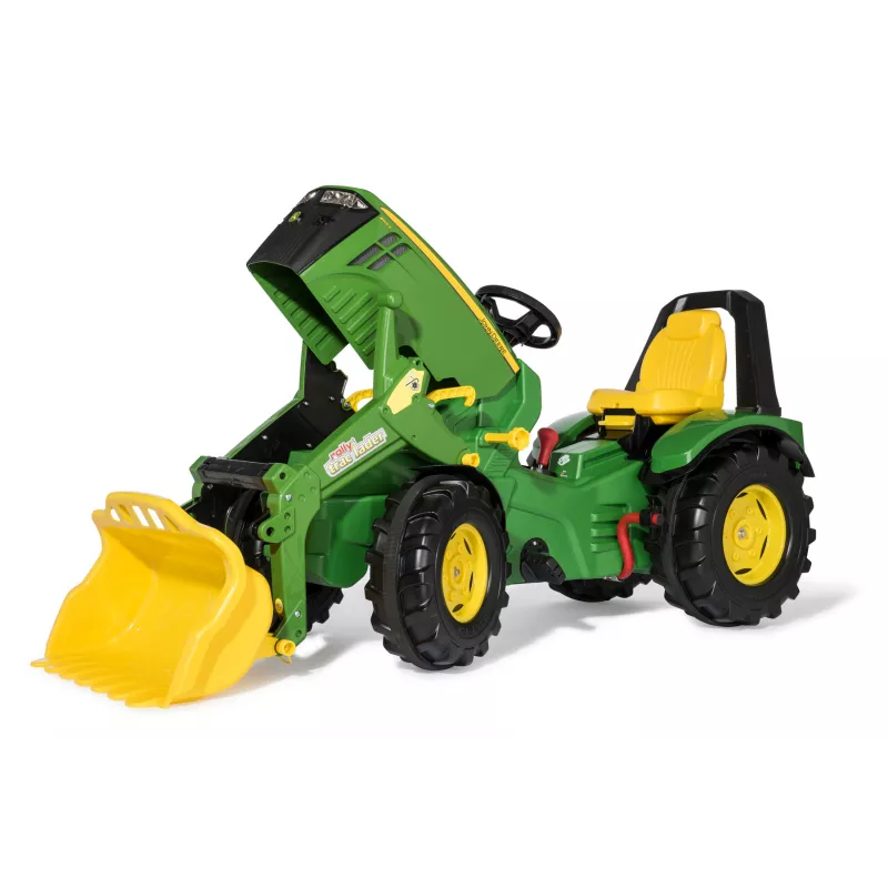 John Deere 8400R con pala freno y marcha