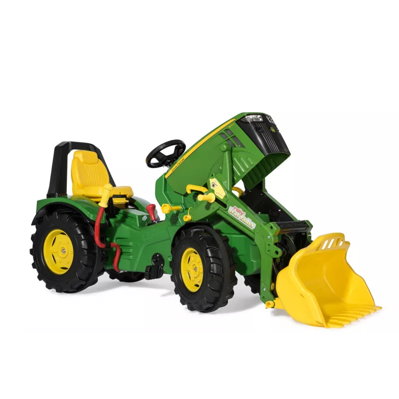 John Deere 8400R con pala freno y marcha