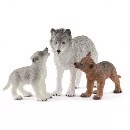 Mamá loba con cachorros