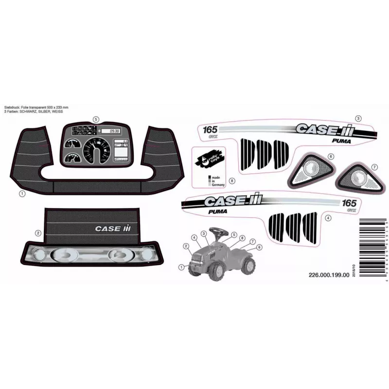 Adhesivo rollyMinitrac Case Puma 165 CVX
