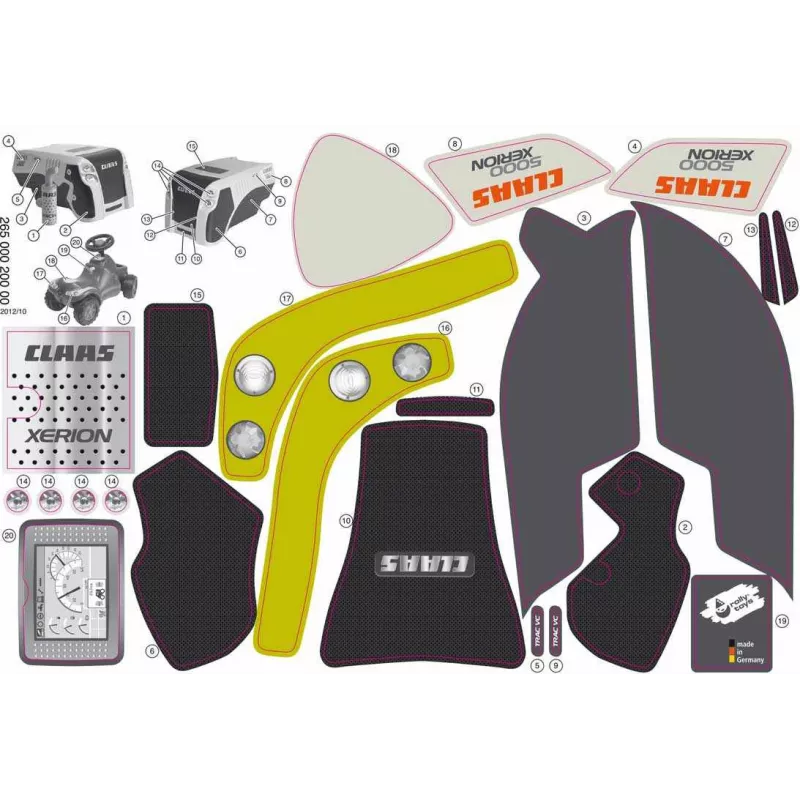 Pegatina rolly Minitrac CLAAS XERION