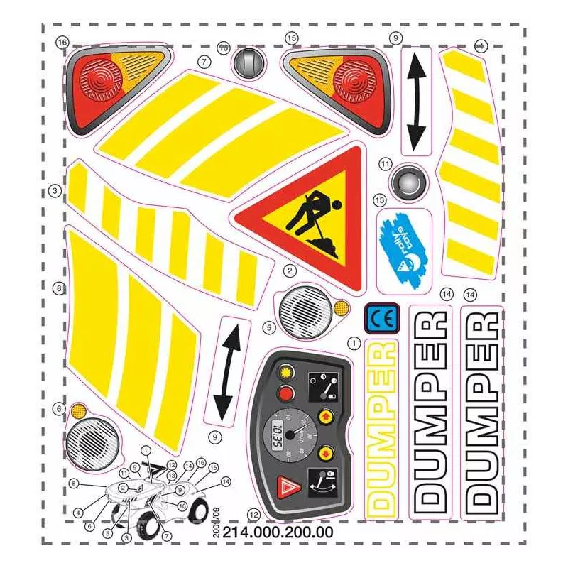 Adhesivo volquete Minitrac