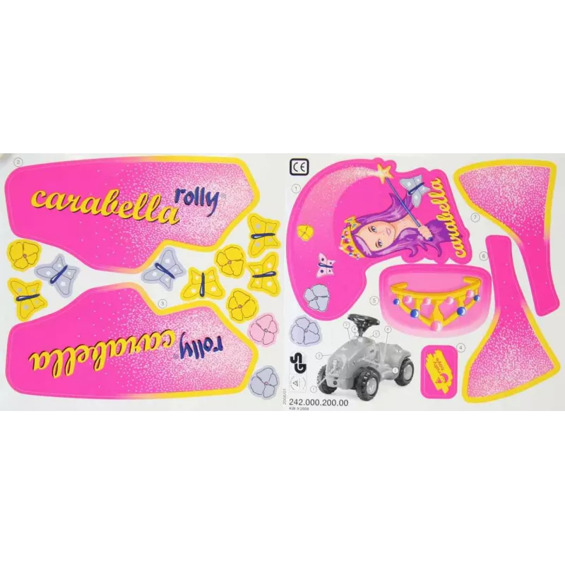 Pegatina mini trac Carabella