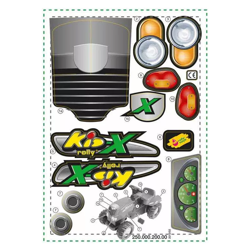 Pegatina para rollyKid-X