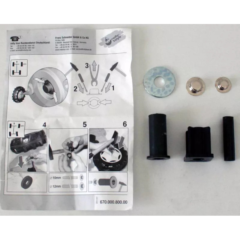 Conjunto de rueda de bolsa de montaje