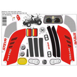 Adhesivo para rollyKid Steyr 6165 CVT